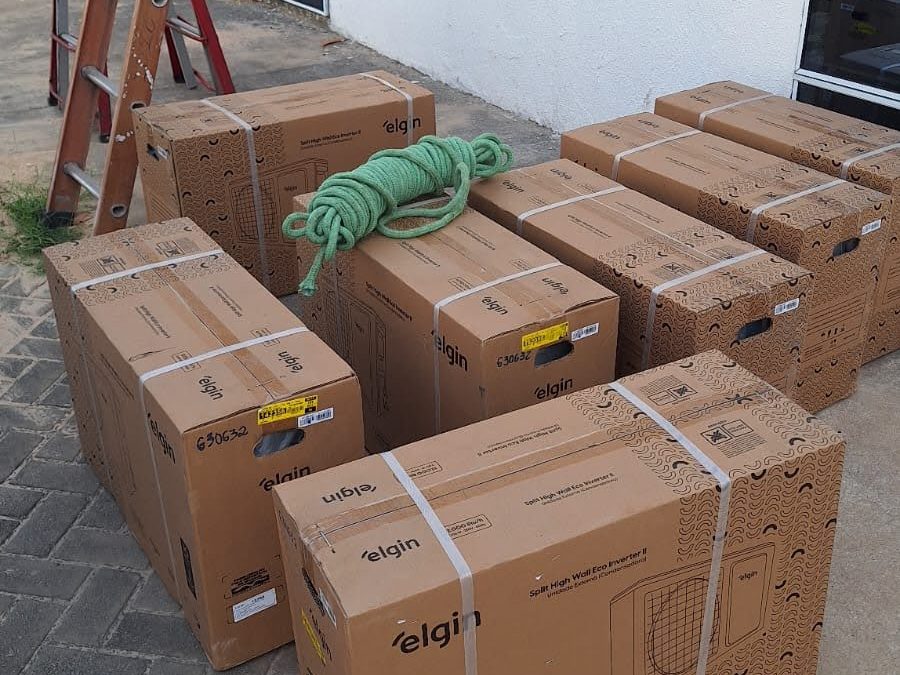 Equipamentos Elgin entregues para instalação